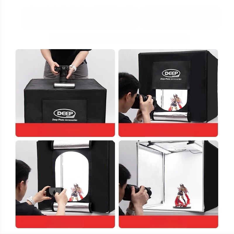Fotokit Dep, modelis DEEP60*60*60, LED softbox apšvietimas studijai, sertifikatas BSTDG1601675631EC-1