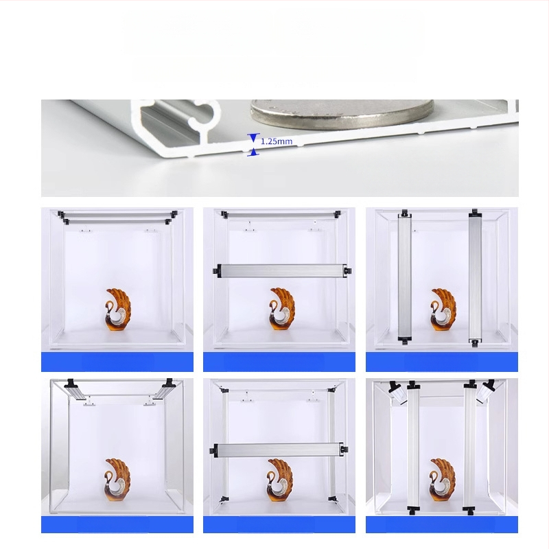 Fotokit Dep, modelis DEEP60*60*60, LED softbox apšvietimas studijai, sertifikatas BSTDG1601675631EC-1