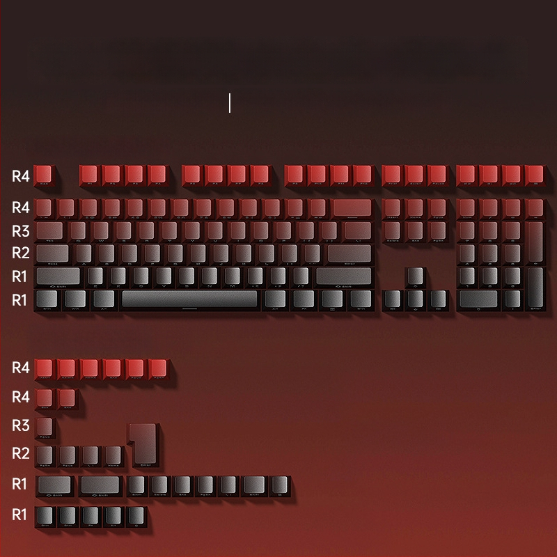 Комплект клавишни капачета за клавиатура Aula Wolf Spider, ABS материал, кабелно свързан, 136 клавиша, без подсветка