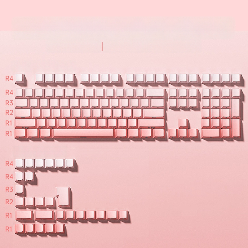 Комплект клавишни капачета за клавиатура Aula Wolf Spider, ABS материал, кабелно свързан, 136 клавиша, без подсветка