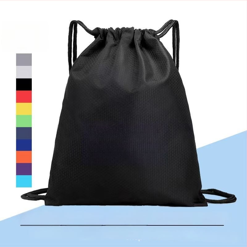 Rucsac din Oxford cu șnur pentru baschet și sporturi în aer liber, cu bretele duble și logo personalizat