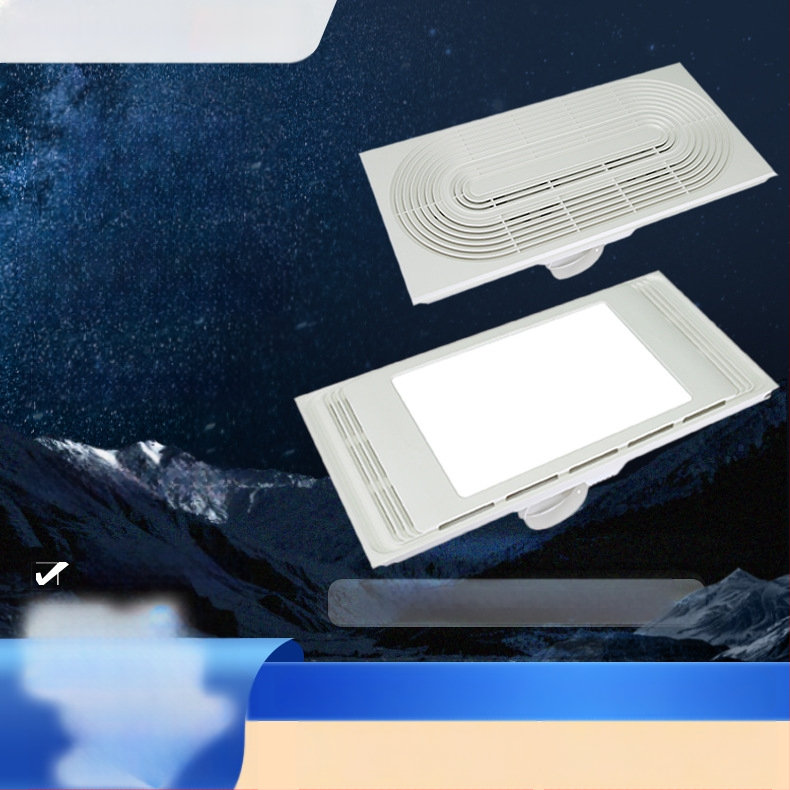 Beépített mennyezeti szellőztető ventilátor, DX-H600-17, 220V, 64W, csendes világítással, 2 az 1-ben szellőzés