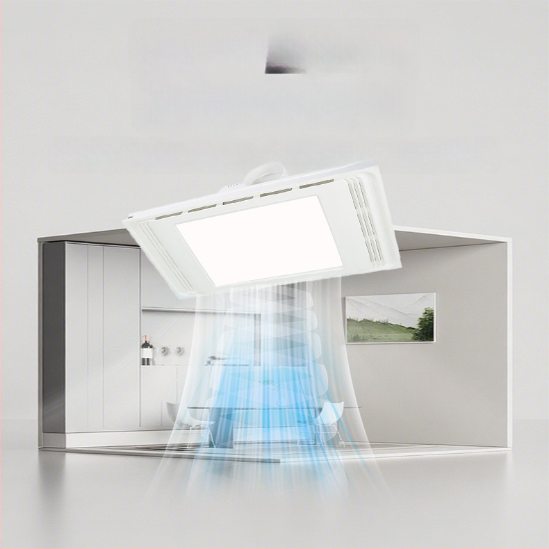 Beépített mennyezeti szellőztető ventilátor, DX-H600-17, 220V, 64W, csendes világítással, 2 az 1-ben szellőzés