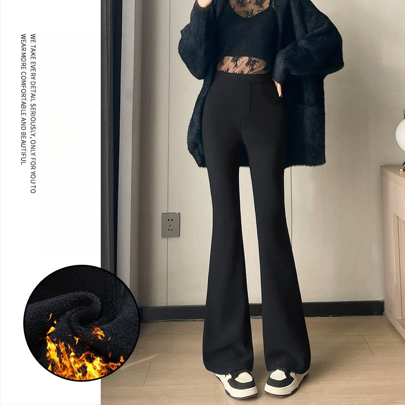 Žieminiai 2025 aukštos juosmens, laisvas kirpimo, ilgos plačios kelnės, iš Roman Cotton/Nylon-Polyamide mišinio, kasualus japonų/korejiečių stilius