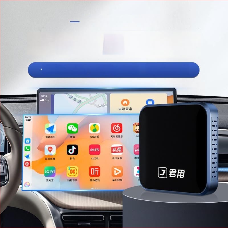 JY-A3 Android automobilio sąsajų dėžė — dviejų branduolių procesorius, 1GB RAM, USB sąsaja, Operacinė sistema: Wireless CarPlay/HiCar/Auto