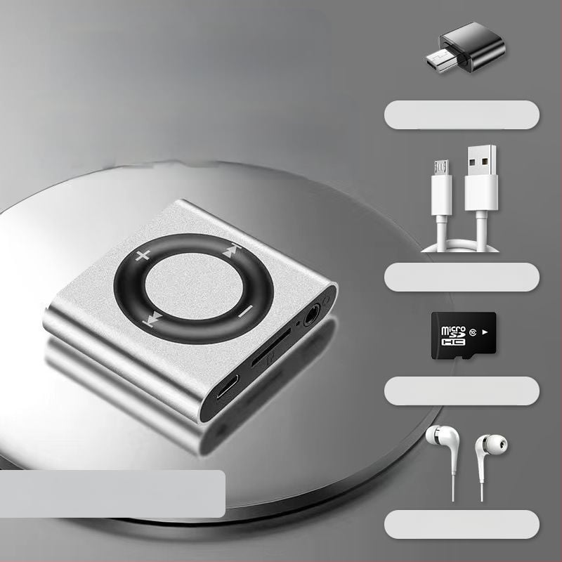 Studentu MP3 atskaņotājs - Mini pārnēsājams sporta muzikālais atskaņotājs, MP3 atskaņošana, bez paplašināšanas kartes atbalsta