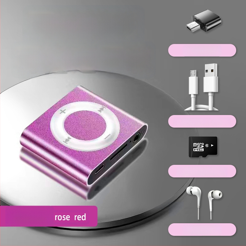 Studentu MP3 atskaņotājs - Mini pārnēsājams sporta muzikālais atskaņotājs, MP3 atskaņošana, bez paplašināšanas kartes atbalsta