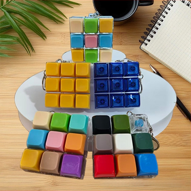 Δοκιμαστής καπακίων πλήκτρων εννέα κελιών, μπρελόκ – Πλαστικό, Σύγχρονο μινιμαλιστικό στυλ, έτοιμο για δώρο