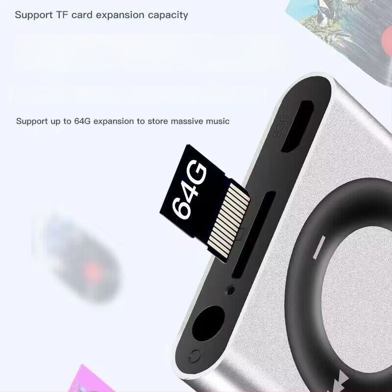 MP3 Walkman mini metāla mūzikas atskaņotājs ar MP4 atskaņošanu un angļu klausīšanos