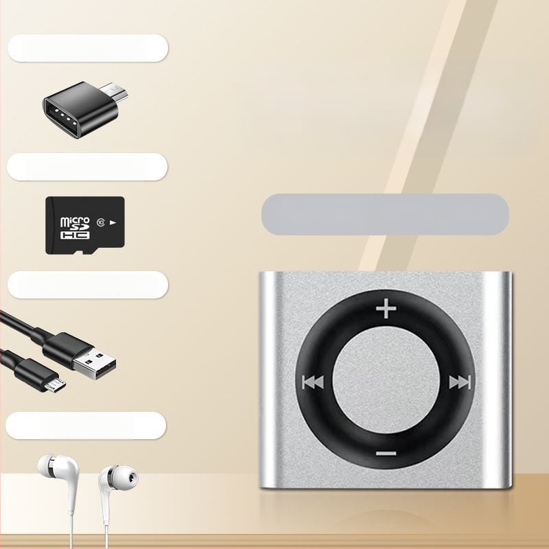 MP3 Walkman mini metāla mūzikas atskaņotājs ar MP4 atskaņošanu un angļu klausīšanos