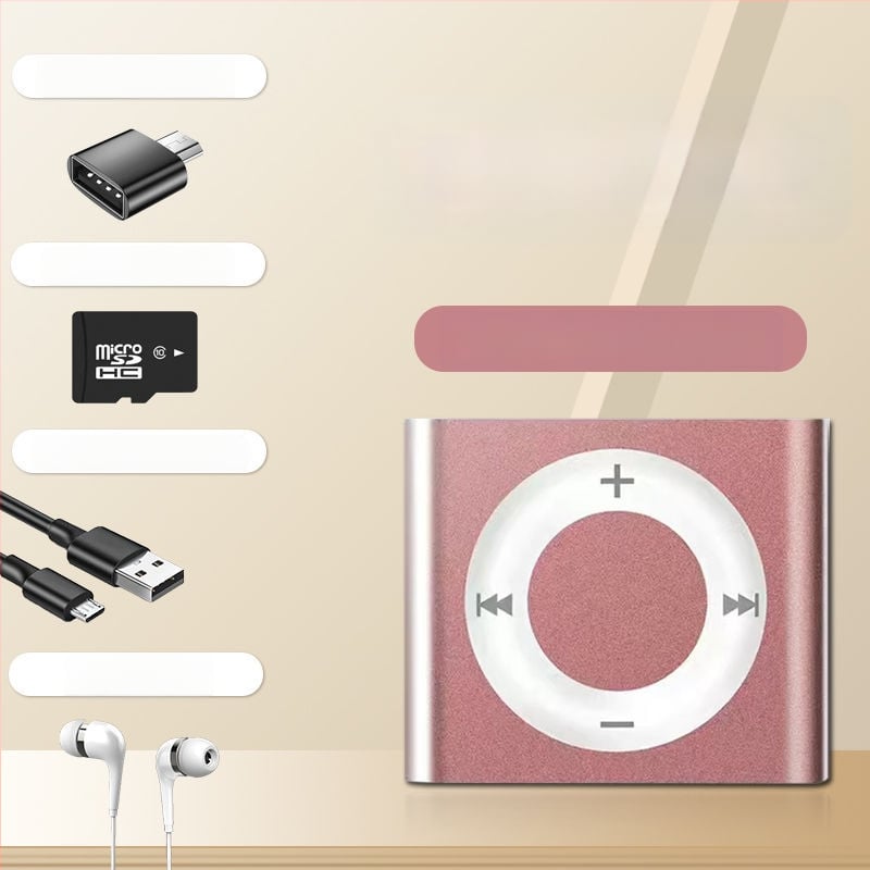 MP3 Walkman mini metāla mūzikas atskaņotājs ar MP4 atskaņošanu un angļu klausīšanos