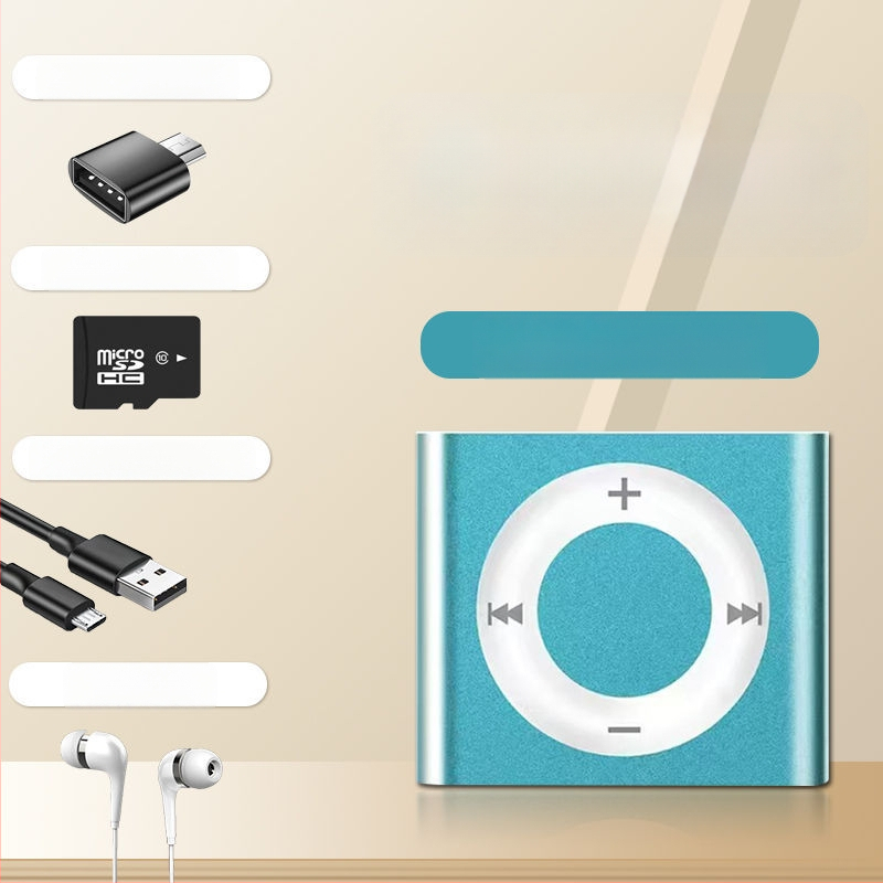 MP3 Walkman mini metāla mūzikas atskaņotājs ar MP4 atskaņošanu un angļu klausīšanos