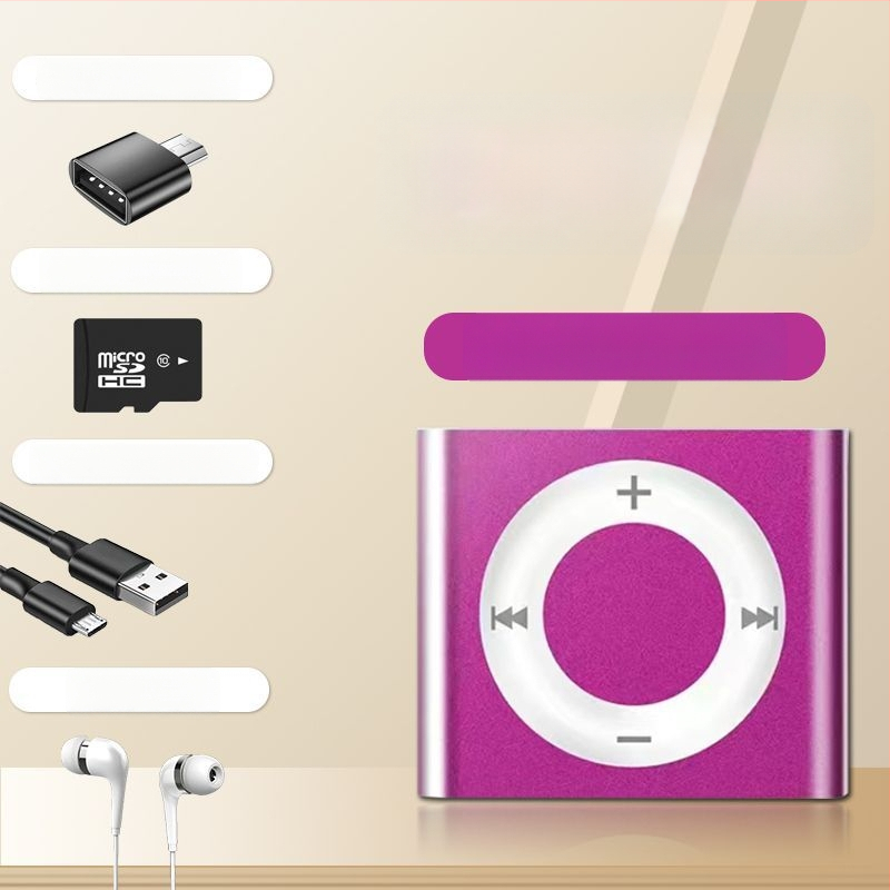 MP3 Walkman mini metāla mūzikas atskaņotājs ar MP4 atskaņošanu un angļu klausīšanos