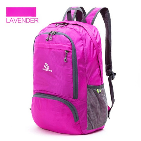 Pārgājienu mugursoma 25L, salokāma, ultra viegla, neilons, ūdensnecaurlaidīga, universāla