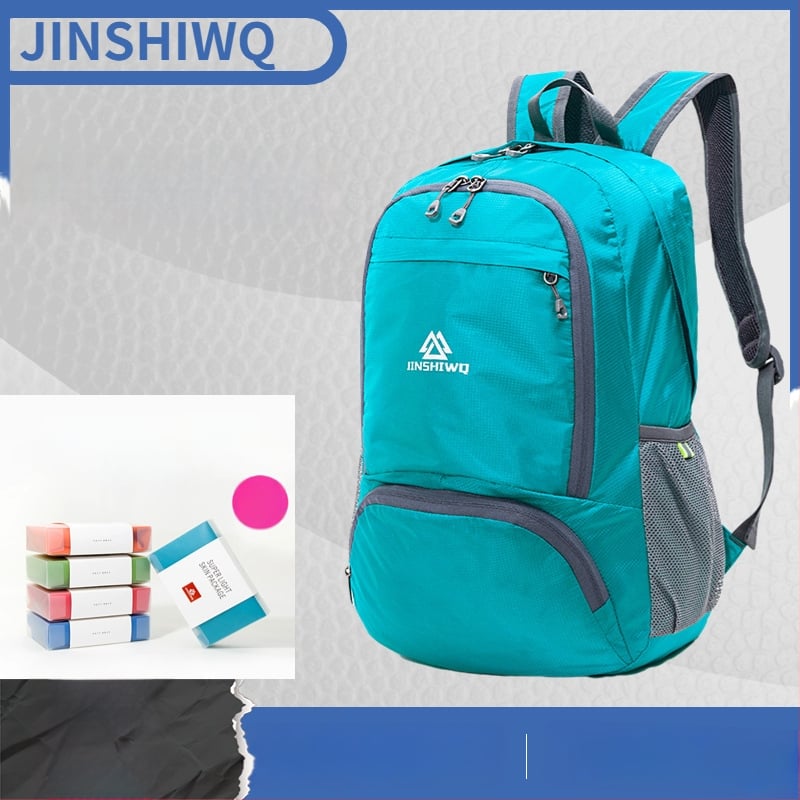 Pārgājienu mugursoma 25L, salokāma, ultra viegla, neilons, ūdensnecaurlaidīga, universāla