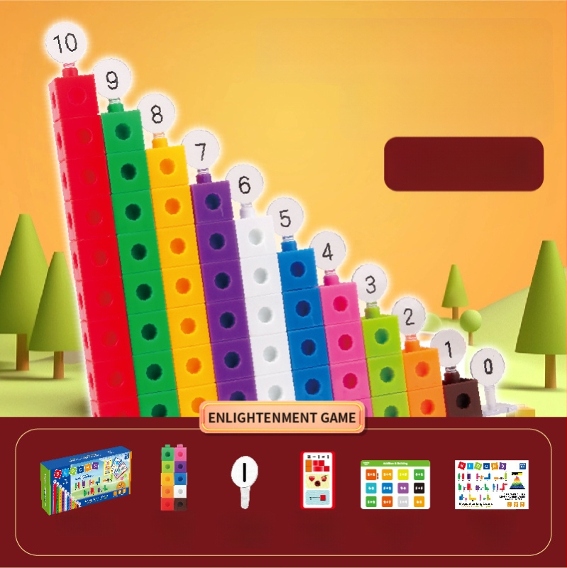 Švietimo skaitmeniniai statybiniai blokeliai ankstyvajai ugdymui – ABS plastikas, dideli blokeliai, 100–200 dalių, 4–6 metų vaikams, DIY surinkimas