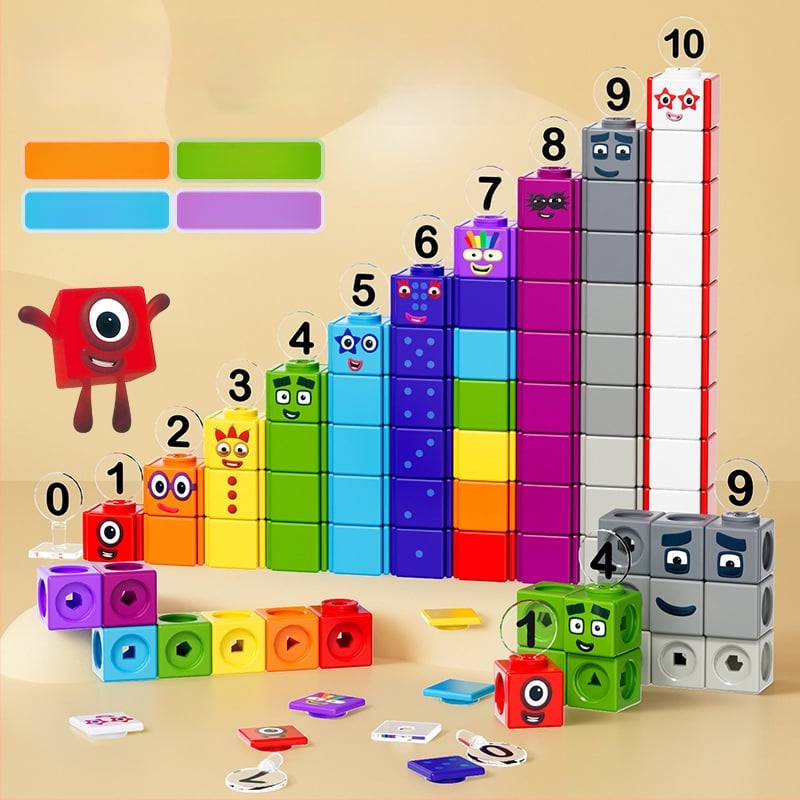 Švietimo skaitmeniniai statybiniai blokeliai ankstyvajai ugdymui – ABS plastikas, dideli blokeliai, 100–200 dalių, 4–6 metų vaikams, DIY surinkimas