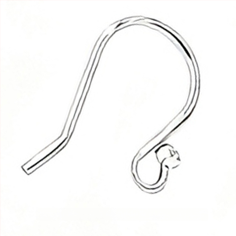 Ασημένια άγκιστρα για τα αυτιά σε σχήμα U από S925 – κεφαλή με χάντρα, εξάρτημα DIY για γυναικεία σκουλαρίκια