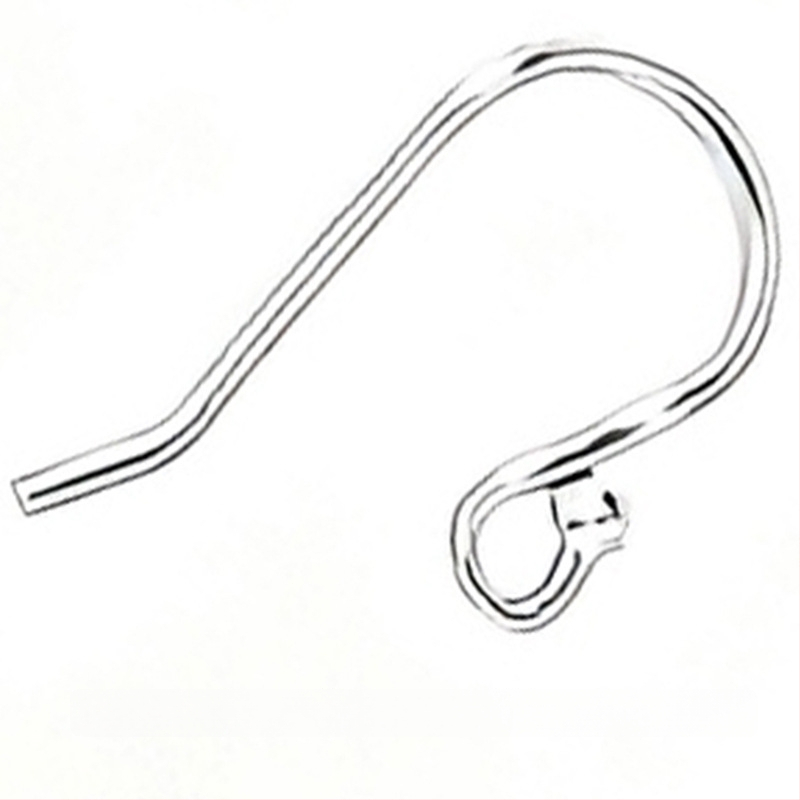 Ασημένια άγκιστρα για τα αυτιά σε σχήμα U από S925 – κεφαλή με χάντρα, εξάρτημα DIY για γυναικεία σκουλαρίκια