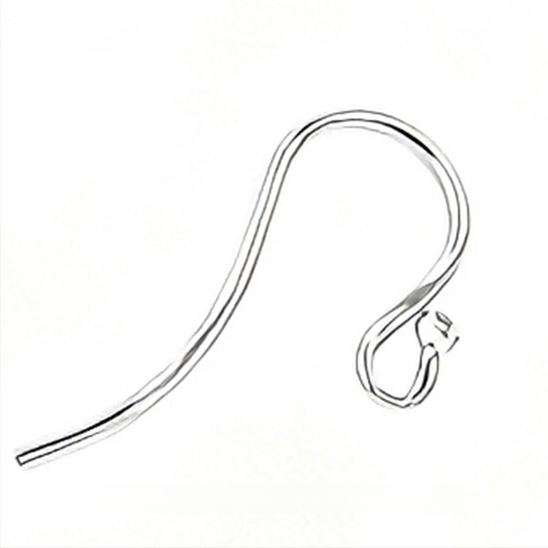 Ασημένια άγκιστρα για τα αυτιά σε σχήμα U από S925 – κεφαλή με χάντρα, εξάρτημα DIY για γυναικεία σκουλαρίκια