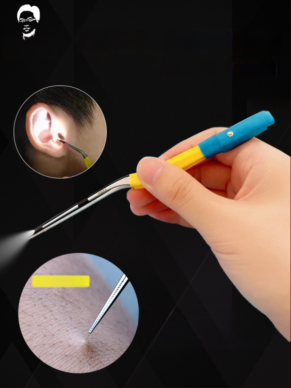 Achang Φωτεινό εργαλείο καθαρισμού αυτιών για παιδιά - Σιλικόνη με μαλακό άκρο, οπτικό παράθυρο, επαναφορτιζόμενο