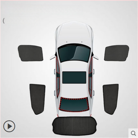 Jaluzea auto din plasă cu clips magnetic, izolație termică pentru geam lateral, montaj încastrat (Material: plasă; Modele aplicabile: acoperire vehicul dedicat; Model: vezi detalii)