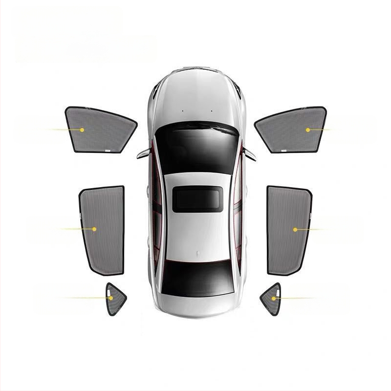 Jaluzea auto din plasă cu clips magnetic, izolație termică pentru geam lateral, montaj încastrat (Material: plasă; Modele aplicabile: acoperire vehicul dedicat; Model: vezi detalii)