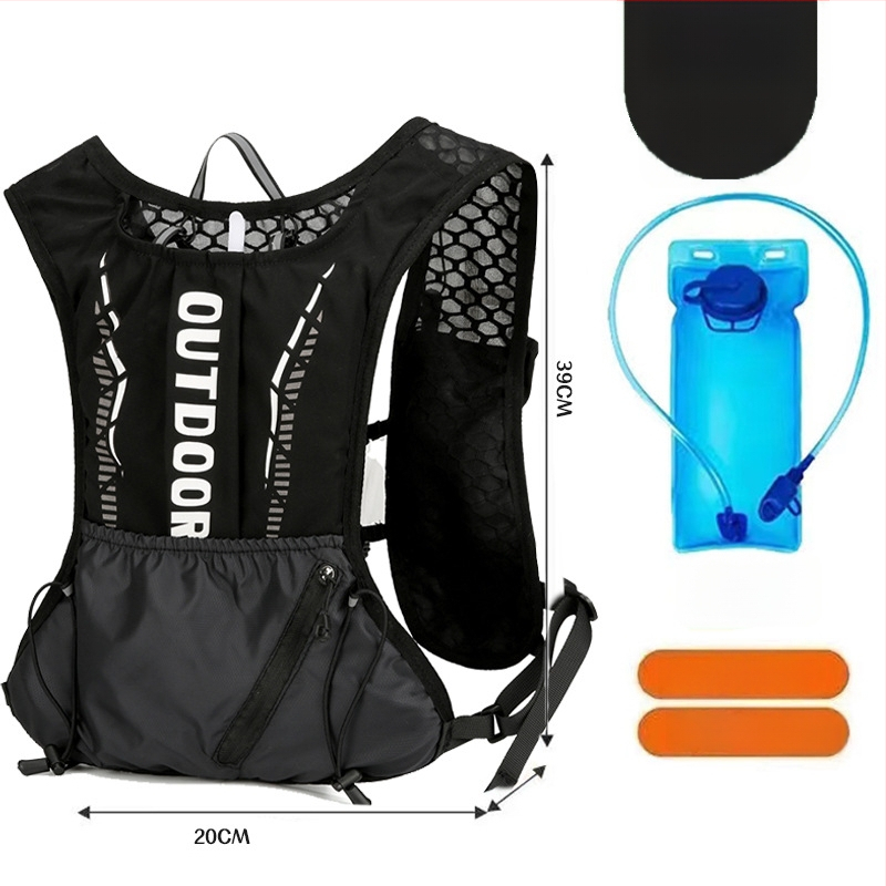 Rucsac sport ultraușor pentru ciclism și drumeții, cu bretele curbate, din nylon și căptușeală din poliester, unisex