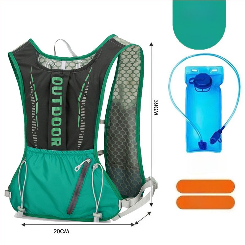 Rucsac sport ultraușor pentru ciclism și drumeții, cu bretele curbate, din nylon și căptușeală din poliester, unisex