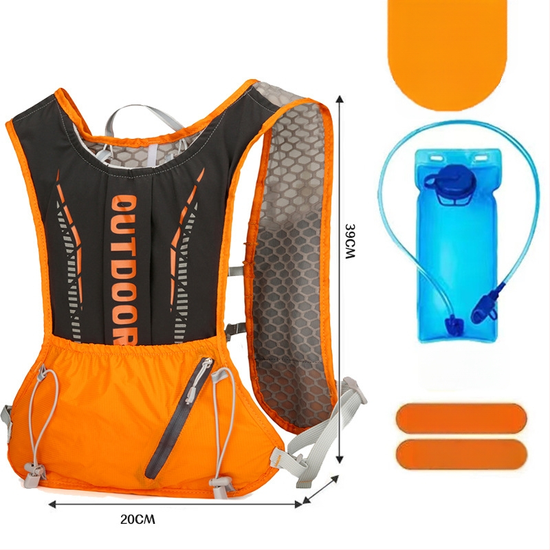 Rucsac sport ultraușor pentru ciclism și drumeții, cu bretele curbate, din nylon și căptușeală din poliester, unisex
