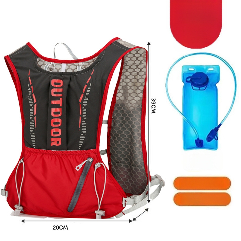 Rucsac sport ultraușor pentru ciclism și drumeții, cu bretele curbate, din nylon și căptușeală din poliester, unisex