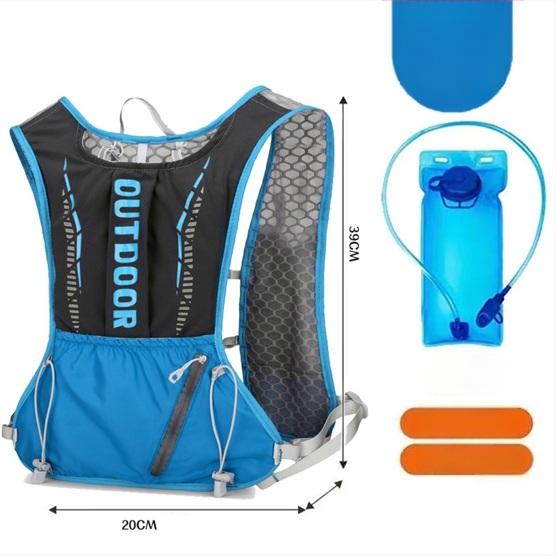 Rucsac sport ultraușor pentru ciclism și drumeții, cu bretele curbate, din nylon și căptușeală din poliester, unisex