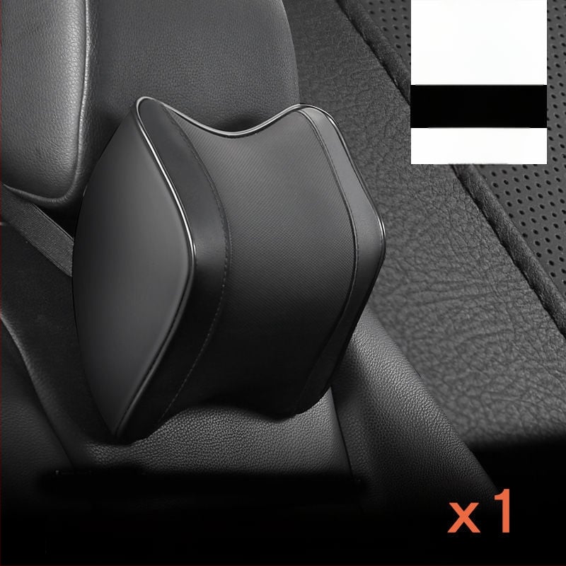 Auto galvas balsts un jostas atbalsts ar memory foam — Mākslīgā āda, Visu sezonu, Piemērots visiem automobiļiem, Vienkāršs stils