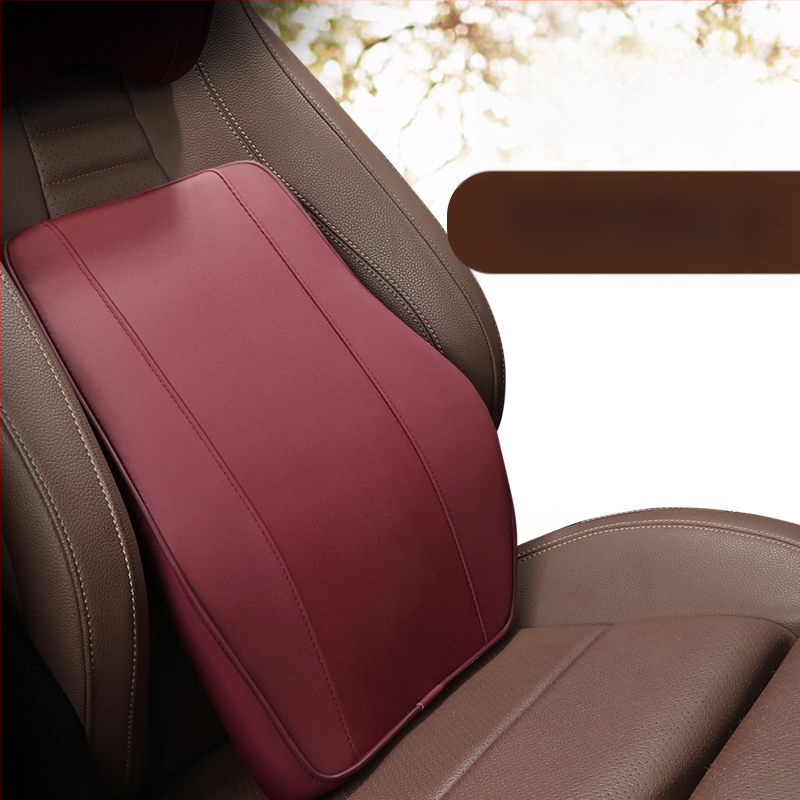 Auto galvas balsts un jostas atbalsts ar memory foam — Mākslīgā āda, Visu sezonu, Piemērots visiem automobiļiem, Vienkāršs stils