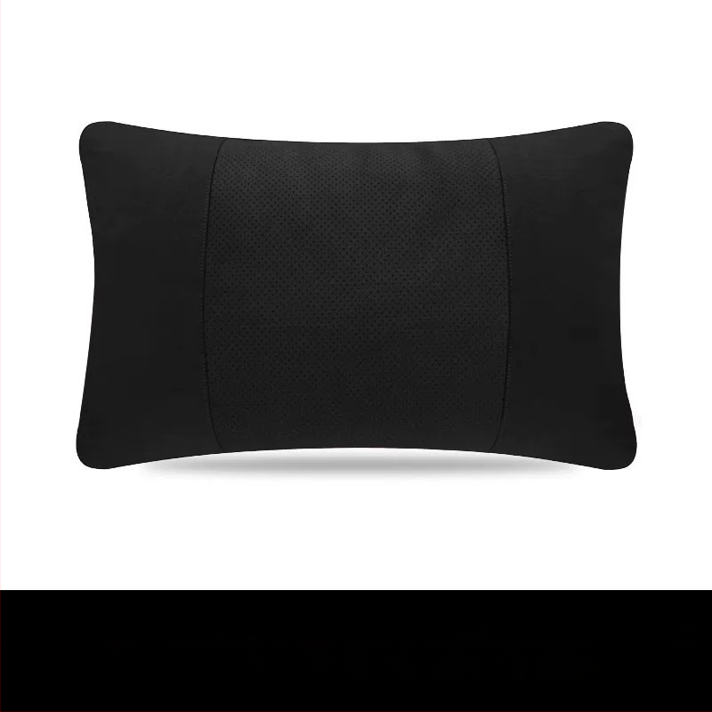 Automobiļu galvas balsts un jostas spilvens — velūra materiāls, dabisko šķiedru pildījums, universāla automašīnu saderība, pielāgojams, vissezonu lietošanai