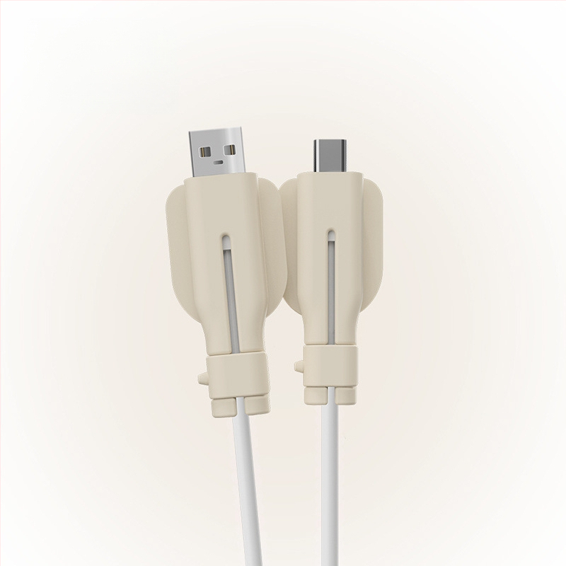 Universālais silikona aizsargs uzlādes kabelim, saderīgs ar Vivo/Xiaomi/Oppo/Huawei – izturīgs pret lūzumiem, vienkāršs vērpšanas dizains