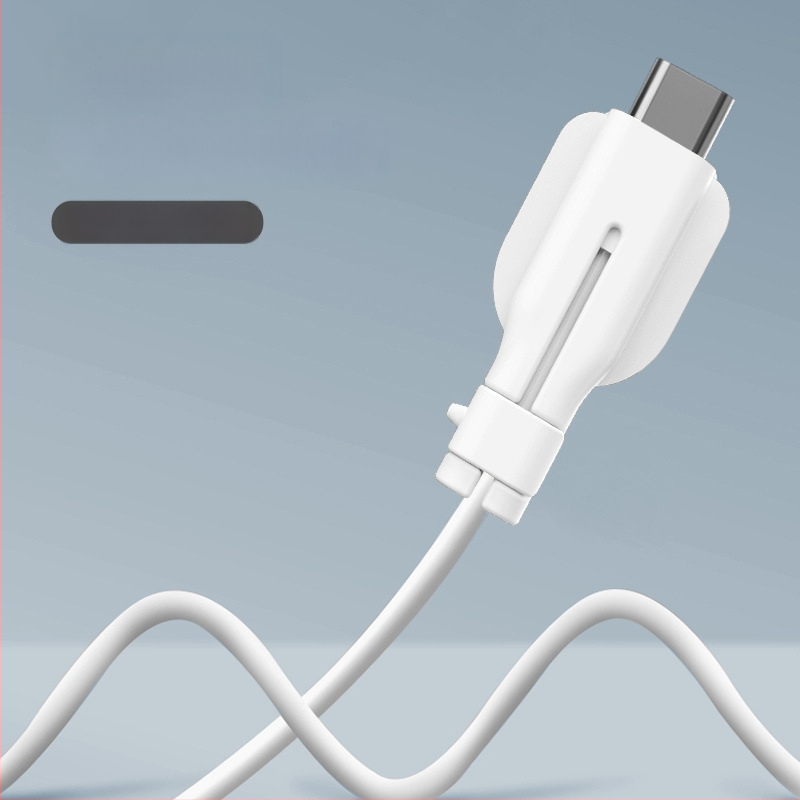 Universālais silikona aizsargs uzlādes kabelim, saderīgs ar Vivo/Xiaomi/Oppo/Huawei – izturīgs pret lūzumiem, vienkāršs vērpšanas dizains