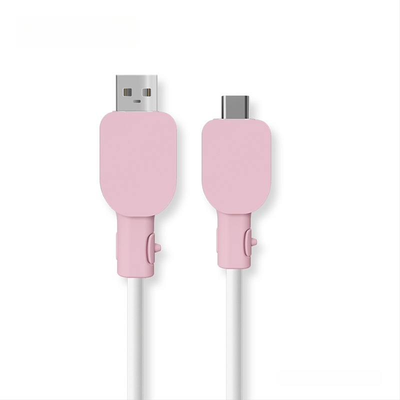 Universālais silikona aizsargs uzlādes kabelim, saderīgs ar Vivo/Xiaomi/Oppo/Huawei – izturīgs pret lūzumiem, vienkāršs vērpšanas dizains