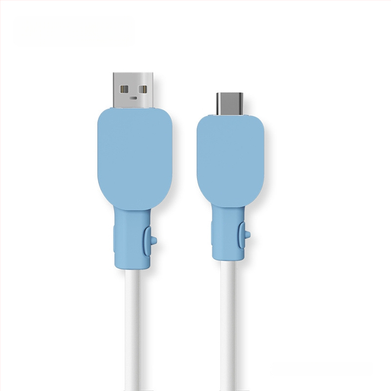 Universālais silikona aizsargs uzlādes kabelim, saderīgs ar Vivo/Xiaomi/Oppo/Huawei – izturīgs pret lūzumiem, vienkāršs vērpšanas dizains