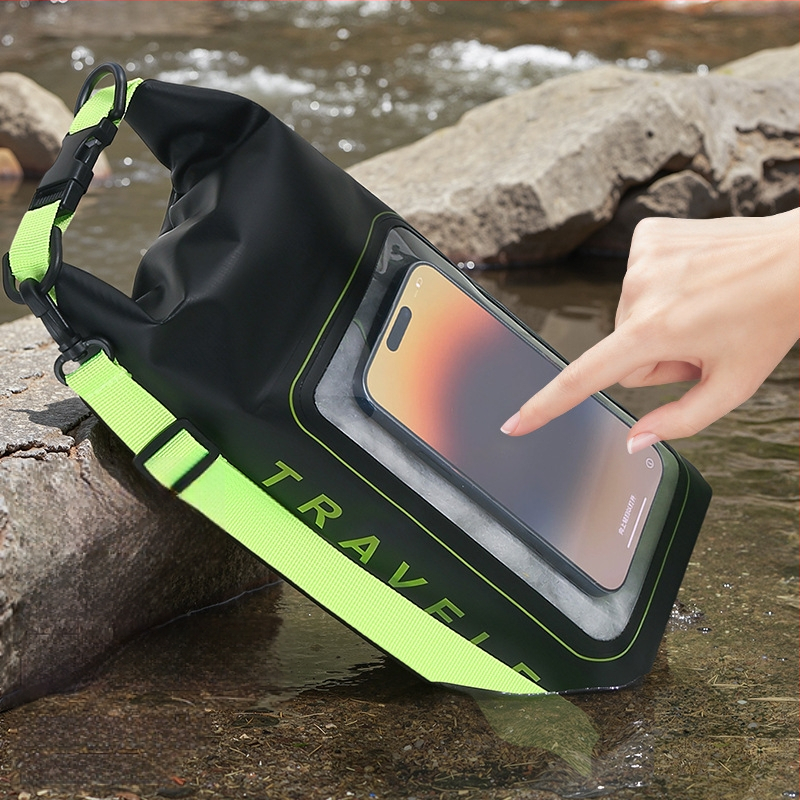 Водоустойчива чанта през рамо за открито – PVC мрежеста материя, EVA подплата, унисекс