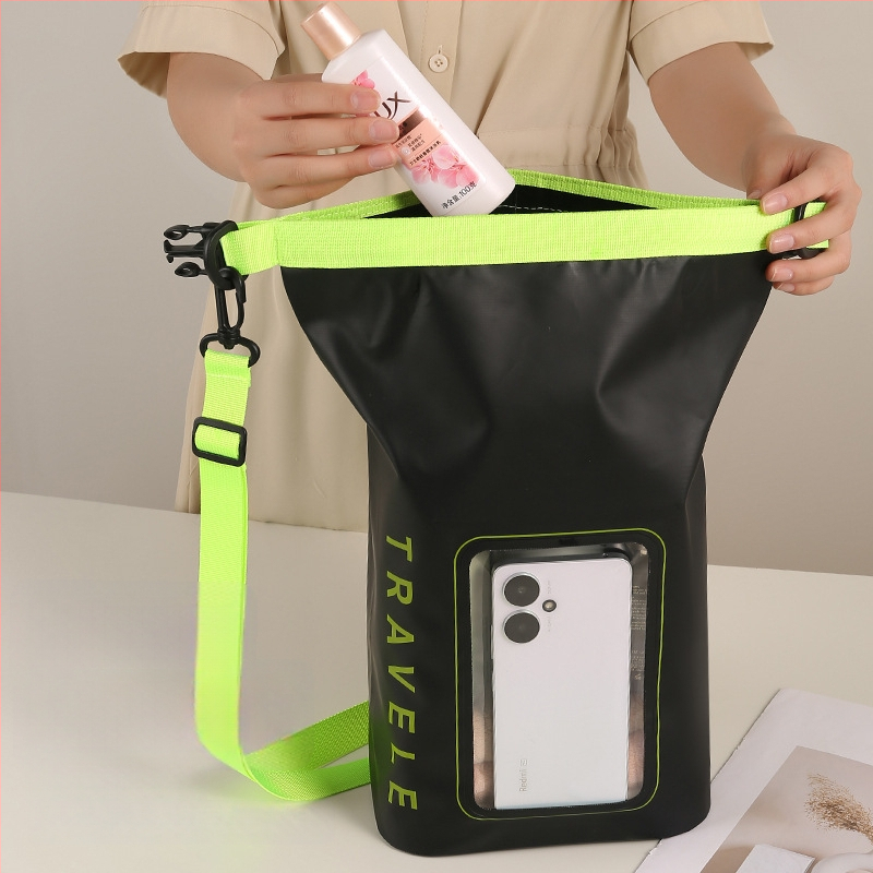 Водоустойчива чанта през рамо за открито – PVC мрежеста материя, EVA подплата, унисекс