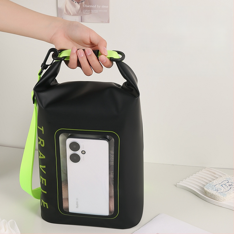 Водоустойчива чанта през рамо за открито – PVC мрежеста материя, EVA подплата, унисекс