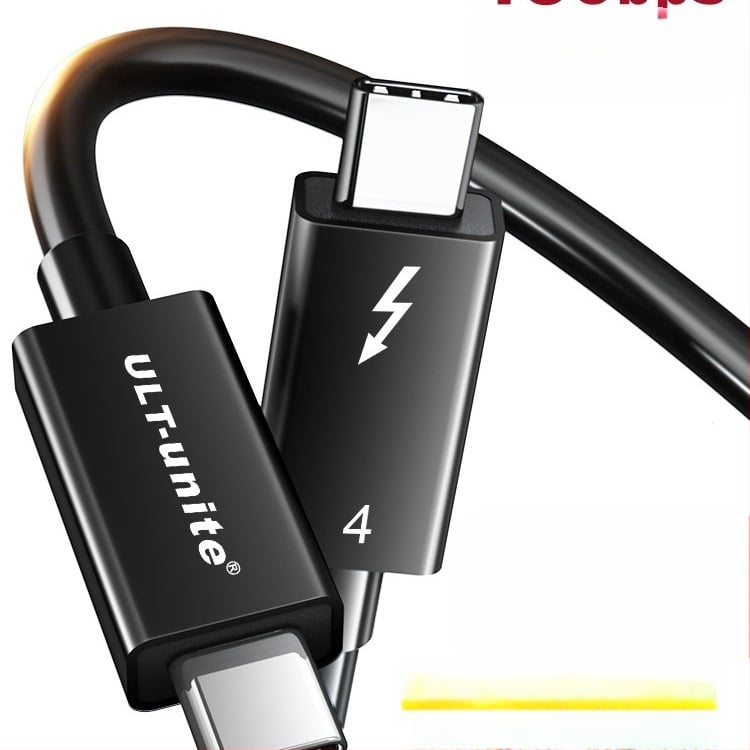 Thunderbolt 4/5 USB-C adatkábel, kétoldalas, teljes körű funkció, USB-C töltőkábel, 40Gbps nagy sebesség