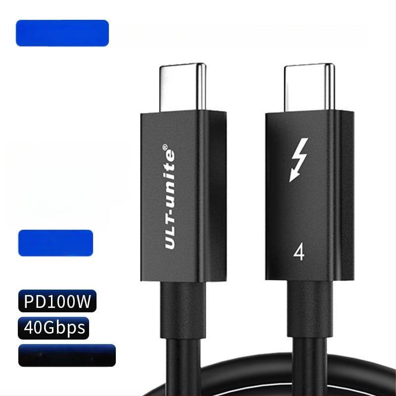 Thunderbolt 4/5 USB-C adatkábel, kétoldalas, teljes körű funkció, USB-C töltőkábel, 40Gbps nagy sebesség
