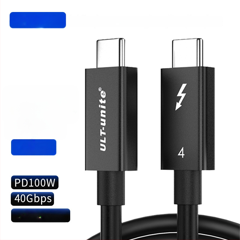 Thunderbolt 4/5 USB-C adatkábel, kétoldalas, teljes körű funkció, USB-C töltőkábel, 40Gbps nagy sebesség
