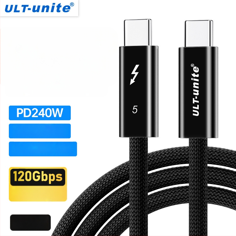 Thunderbolt 4/5 USB-C adatkábel, kétoldalas, teljes körű funkció, USB-C töltőkábel, 40Gbps nagy sebesség