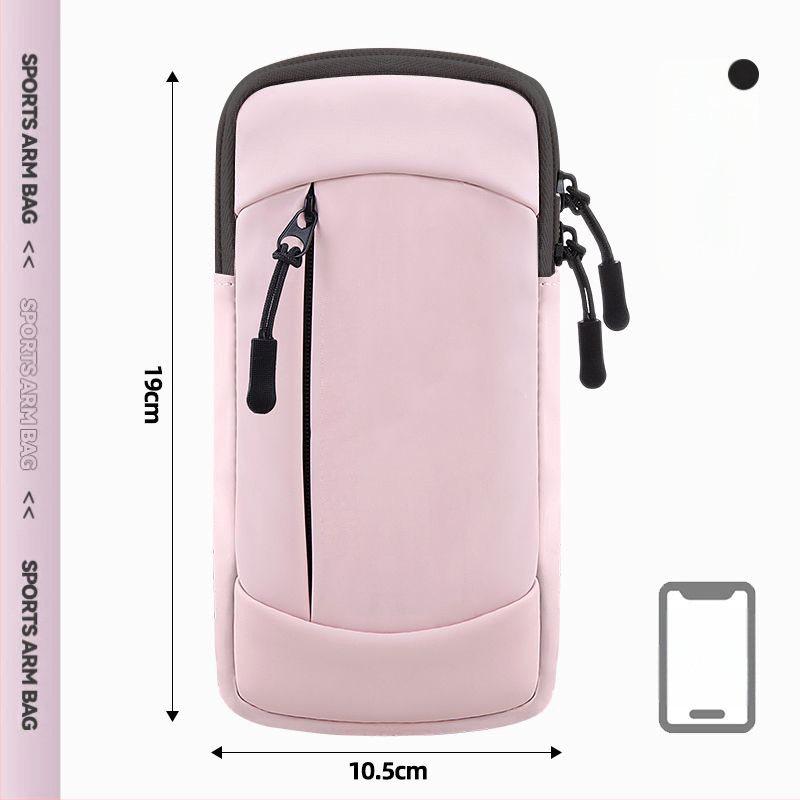 Geantă de braț pentru telefon la alergare - material PU, ultra-ușoară, respirabilă, impermeabilă, căptușită cu nylon