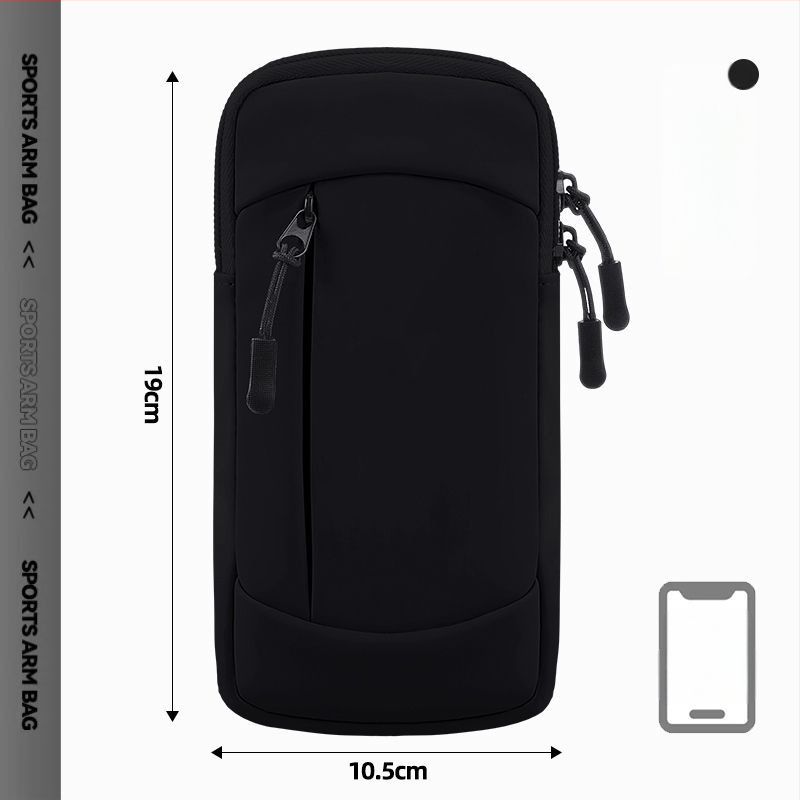 Geantă de braț pentru telefon la alergare - material PU, ultra-ușoară, respirabilă, impermeabilă, căptușită cu nylon