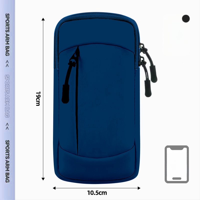 Geantă de braț pentru telefon la alergare - material PU, ultra-ușoară, respirabilă, impermeabilă, căptușită cu nylon