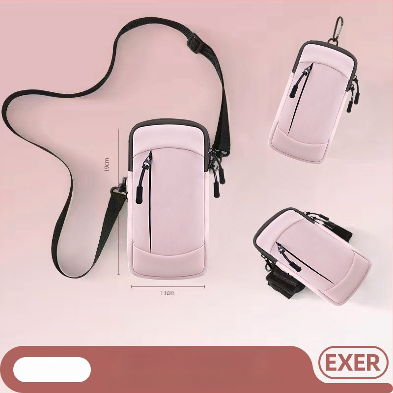 Geantă de braț pentru telefon la alergare - material PU, ultra-ușoară, respirabilă, impermeabilă, căptușită cu nylon